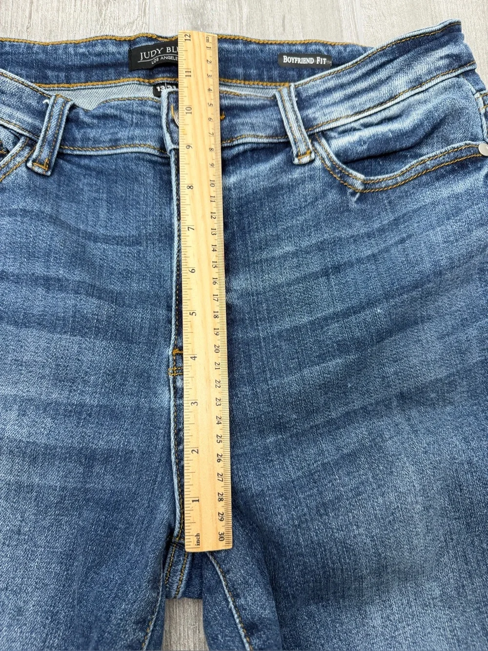 Judy Blue Boyfriend stretch denim jeans mid-to-high rise size 13/31